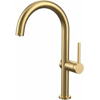 Смеситель для кухни Wonzon & Woghand WW-8020296-BG с подключением к фильтру, золотой матовый