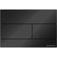 Кнопка смыва Ceramicanova Balance Rect CN12-004MB для инсталляции, черный матовый