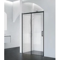 Душевая дверь 140 см BelBagno ACQUA-BF-1-140-C-NERO прозрачное