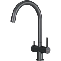 Смеситель для кухни AM.PM Func F8F07722 CoolStart, с подключением к фильтру, черный матовый