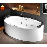 Акриловая ванна Frank F163 2018114 200x100 см, отдельностоящая, гидромассажная, белый