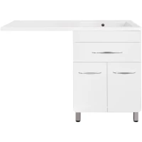 Тумба с раковиной белый глянец 120 см Style Line Валеро ЛС-00000578 + СС-00000394