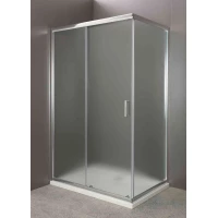 Душевой уголок 120x90 см BelBagno Uno UNO-AH-1-120/90-P-Cr текстурное стекло
