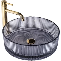 Раковина-чаша Rea Ingrid REA-U0279 39,5x39,5 см, накладная, серый