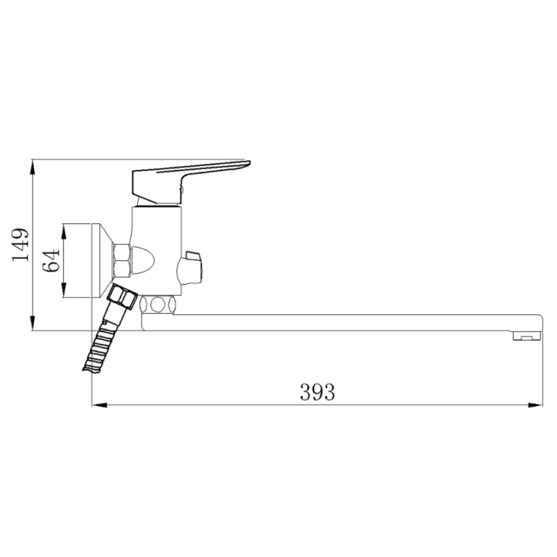 Смеситель для ванны РМС SL131-006E