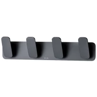 Планка с крючками Am.Pm Inspire 2.0 A50A35922 для ванны, черный матовый