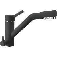 Смеситель для кухни Dr.Gans Нота 339.07L.2123.411 с подключением к фильтру, графит