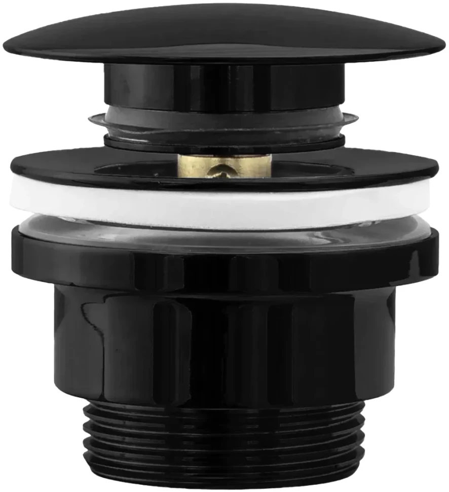 Донный клапан для раковины Rea REA-A4100 универсальный, черный глянец
