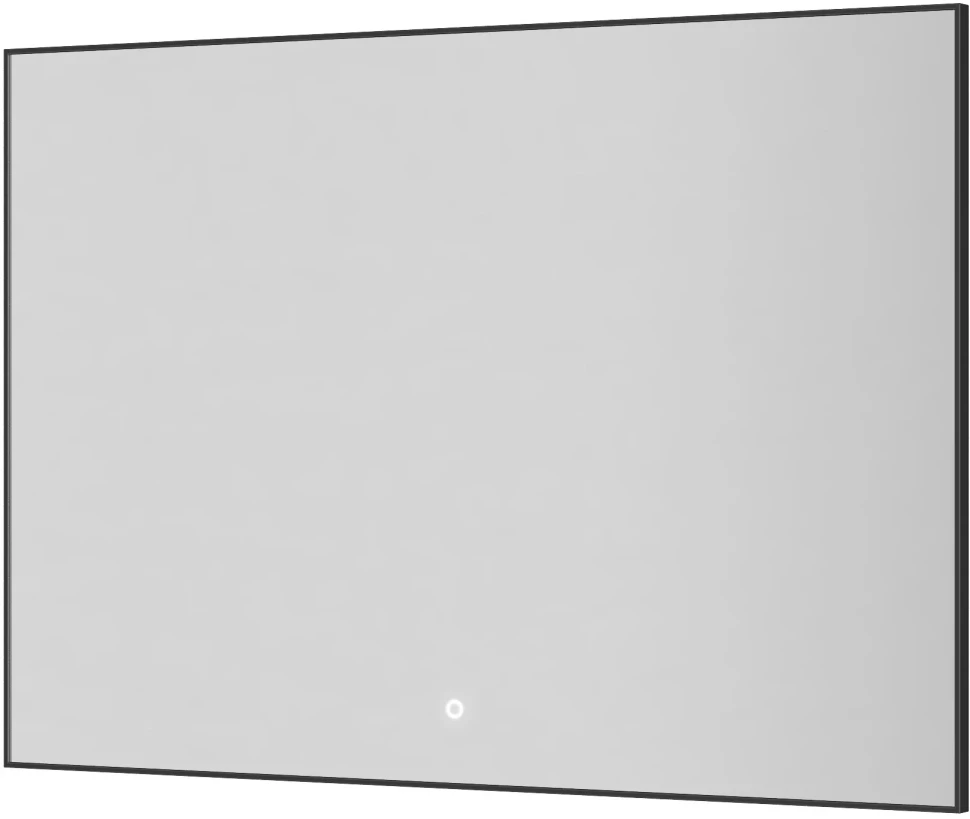 Зеркало Armadi Art 543-100-GM 100x70 см, с LED-подсветкой, сенсорным выключателем, диммером, антизапотеванием, оружейная сталь зеркало 100x70 см relisan ivanka гл000024359