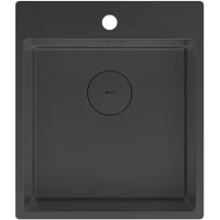 Кухонная мойка Lemark Janga 440 9932104 44x51 см, черный матовый