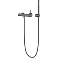 Смеситель для душа Knotlor Eclipse SS-22/GM с душевым гарнитуром, вороненая сталь