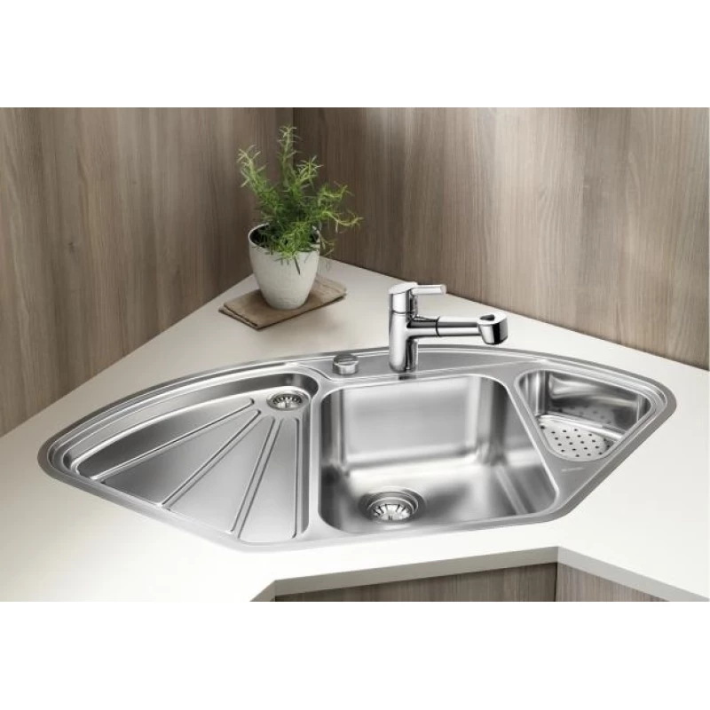 Кухонная мойка Blanco Delta-IF Зеркальная полированная сталь 514626