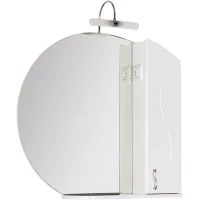 Зеркальный шкаф 88x84,9 см белый Aquanet Моника 00186775