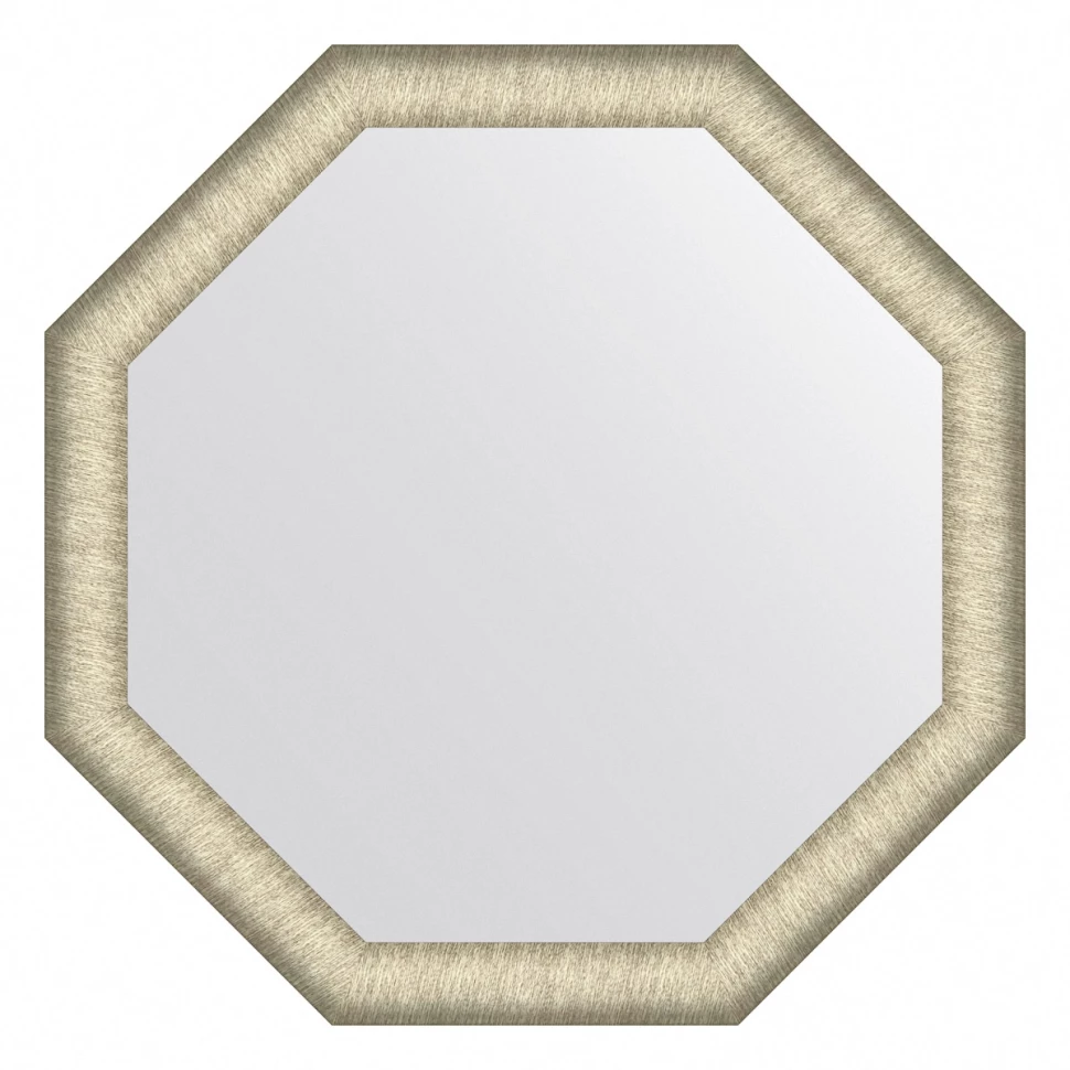 Зеркало 50x50 см брашированное серебро Evoform Octagon BY 7421