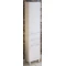 Пенал напольный белый глянец с бельевой корзиной Corozo Мирэль SD-00000400 - 1