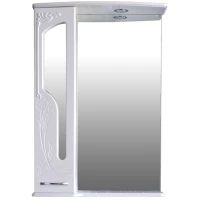 Зеркальный шкаф 65x93,5 см белый глянец Atoll Барселона