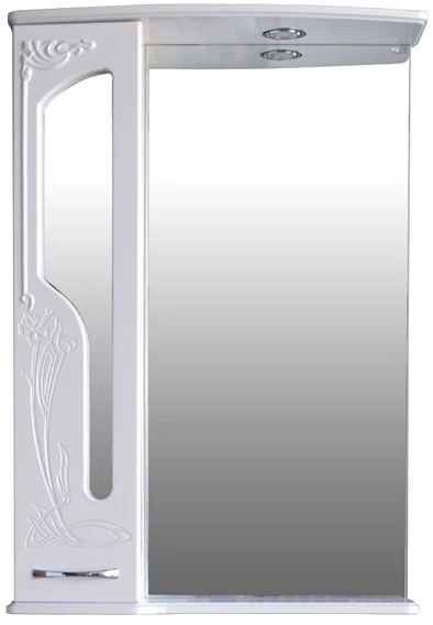 Зеркальный шкаф 65x93,5 см белый глянец Atoll Барселона