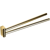 Полотенцедержатель Colombo Design Mini B4012.OM 34 см, поворотный, двойной, золотой матовый