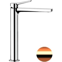 Смеситель для раковины Remer Slash SL11LRP без донного клапана, медь матовая