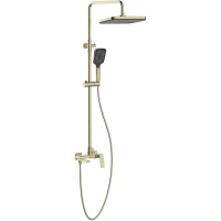 Душевая система Savol S-DG2345C 311x206 мм, со смесителем, золотой матовый