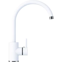 Смеситель для кухни белый Tolero Элара 464100