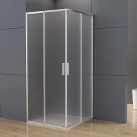 Душевой уголок Vincea Rapid-N VSS-3RN9010E10MT 88-100x78-90 см, профиль хром, стекло текстурное