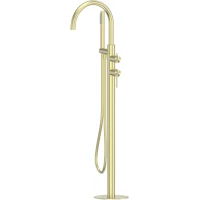 Смеситель напольный для ванны Abber Wasser Kreis 316 AF8115BG  золотой матовый