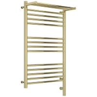 Полотенцесушитель электрический 800x500 шампань МЭМ правый Сунержа Богема с полкой 3.0 020-5807-8050