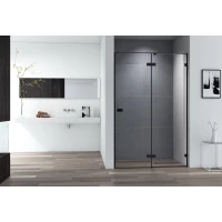 Душевая дверь 140 см Cezares BELLAGIO-B-12-140-C-NERO прозрачное