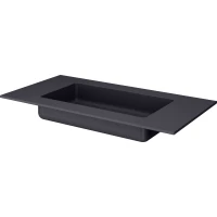 Раковина Armadi Art Quatro Antracite 793-100-A 101x52 см, накладная, антрацит матовый