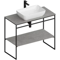 Консоль для раковины черный матовый Kerama Marazzi Plaza Next PL.N.100.01\BLK.M