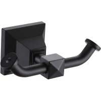 Крючок Azario Altre AZ-96005AB двойной, для ванны, черный матовый 