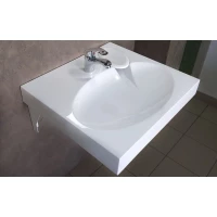 Раковина над стиральной машиной 60x54,5 см с кронштейнами Velvex Lea rkLEA.60-81