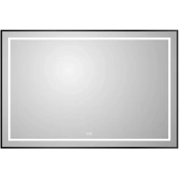Зеркало BelBagno Kraft SPC-KRAFT-1200-800-LED-TCH-WARM-NERO 120x80 см, с LED-подсветкой, сенсорным выключателем, антизапотеванием, черный