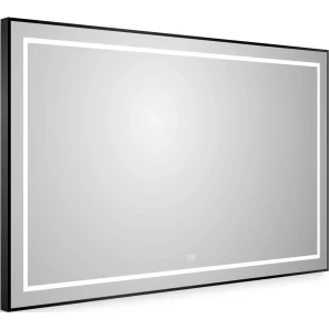 Изображение товара зеркало belbagno kraft spc-kraft-1200-800-led-tch-warm-nero 120x80 см, с led-подсветкой, сенсорным выключателем, антизапотеванием, черный