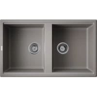 Кухонная мойка Omoikiri Tetogranit Tedori 86-2-GR 4993572 86x51 см, ленинградский серый