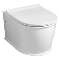 Унитаз подвесной Grossman GR-4482MS безободковый, с сиденьем микролифт, белый матовый