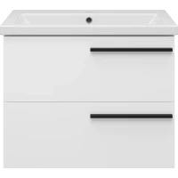 Тумба под раковину Misty Ненси П-Нен-09070-012Я 67 см, подвесная, белый матовый