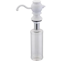 Дозатор для жидкого мыла Zorg ZR-24 WHITE 350 мл, встраиваемый, для кухни, белый