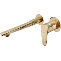 Смеситель для раковины Teka Itaca 67461020G2 встраиваемый, без донного клапана, золотой