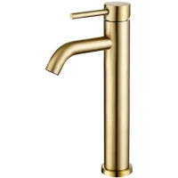 Смеситель для раковины Feramolli Ele GL647H золотой матовый