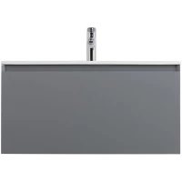 Тумба под раковину Art&Max Latina AM-Latina-800-1C-SO-GM 80,5 см, подвесная, серый матовый