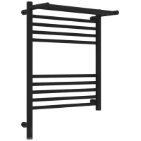 Полотенцесушитель электрический Сунержа Богема с полкой 3.1 15-6006-6050 600x500, МЭМ левый, темный титан муар