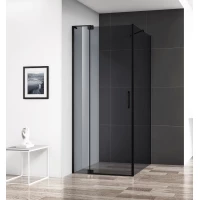 Душевой уголок 100-110x79,5 см Cezares SLIDER-AH-1-80-100/110-GRIGIO-NERO графитовое