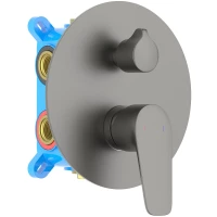 Смеситель для ванны Aquatek Бетта AQ1147BGM встраиваемый, оружейная сталь матовый