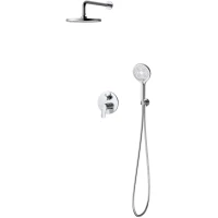 Душевой комплект DQ Leipzig DA1765701 225 мм, со смесителем, хром