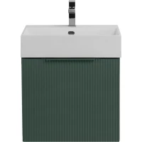 Тумба под раковину Cezares Premium 55435 50,4 см, подвесная, Plisse Verde Opaco