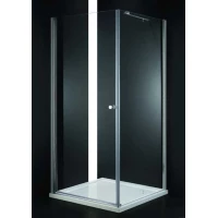Душевой уголок 100x100 см Cezares ELENA-W-A-1-100-P-Cr-L текстурное стекло