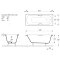 Чугунная ванна 140x70 см с отверстиями для ручек Vinsent Veron Concept VCO1407042H - 4