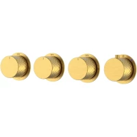 Термостат для ванны Boheme Stick Diamond 124-T-5-G.1 встраиваемый, золотой